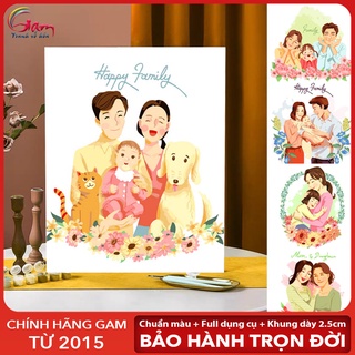 Hạnh phúc giản đơn là những thứ đối với ta thực sự ý nghĩa: gia đình, bạn bè, nụ cười, tình yêu... Bức tranh này sẽ giúp bạn ghi nhớ những giây phút biểu lộ niềm vui đơn giản nhưng vô cùng ý nghĩa.