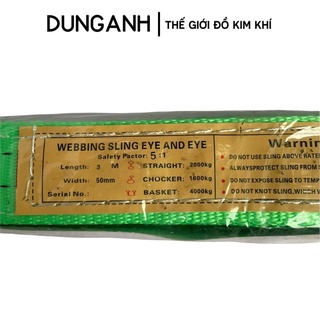 Cáp vải cẩu hàng Kim Khí Dung Anh cáp cẩu hàng siêu bền