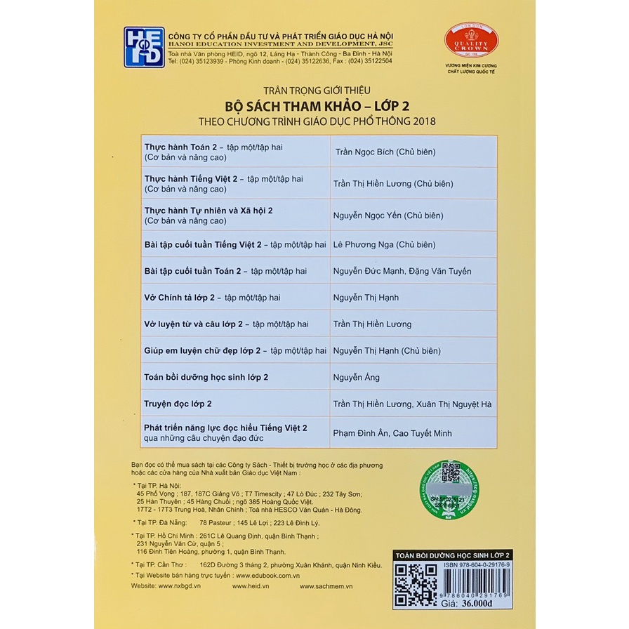 Ảnh Sách - Toán bồi dưỡng học sinh lớp 2 1