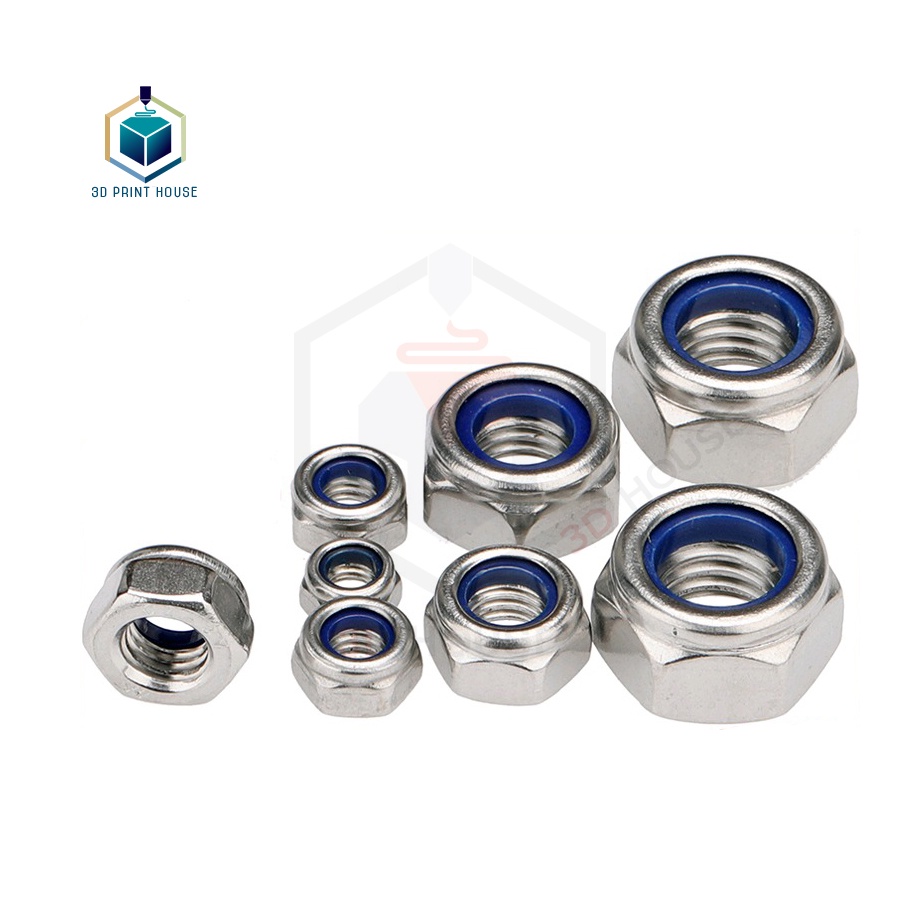 Đai Ốc Tán Keo Chống Trượt Inox 304 M3, M4, M5, M6, M8, M10 | Shopee ...
