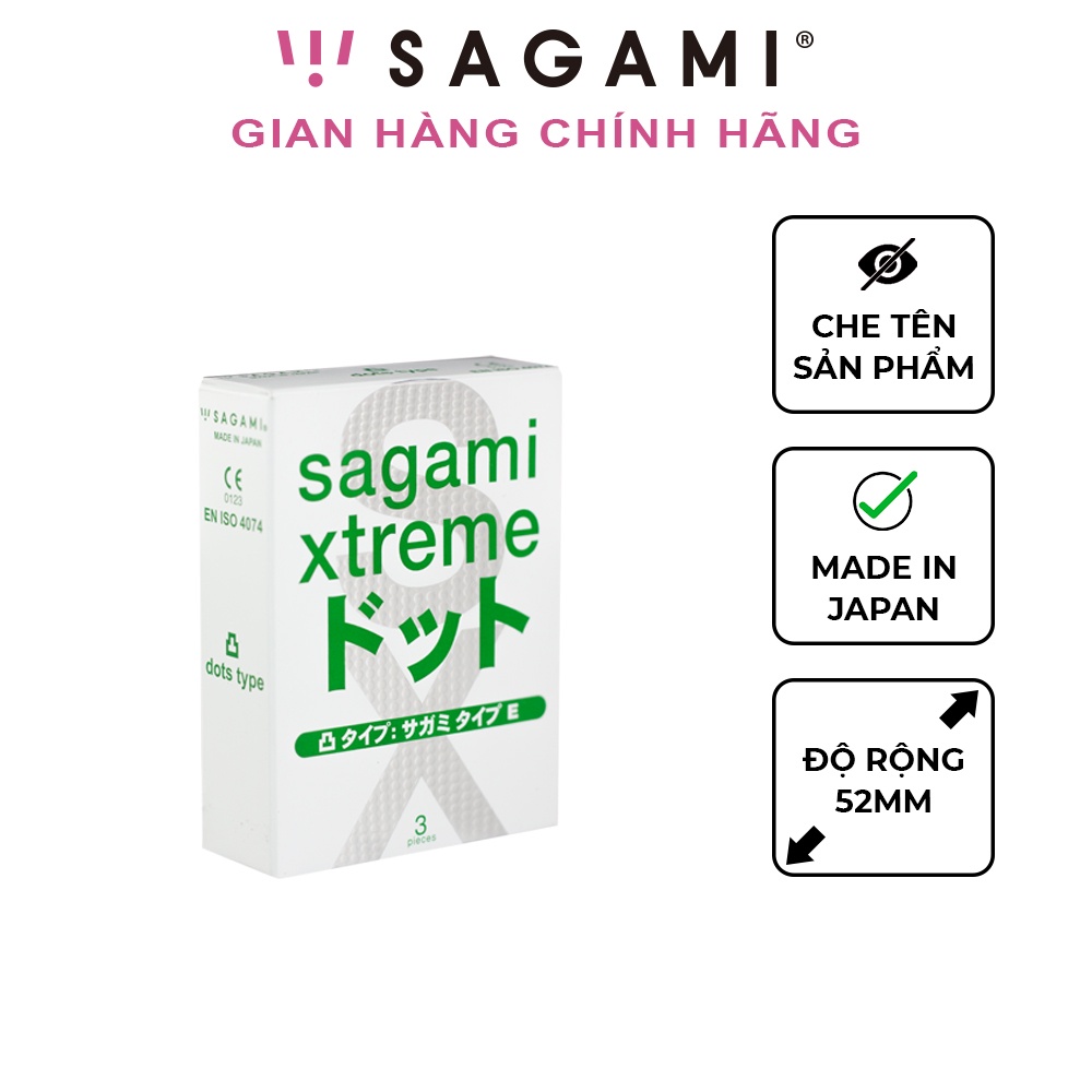 Ảnh Bao cao su gai Sagami White Box - Hộp 10 bao 2
