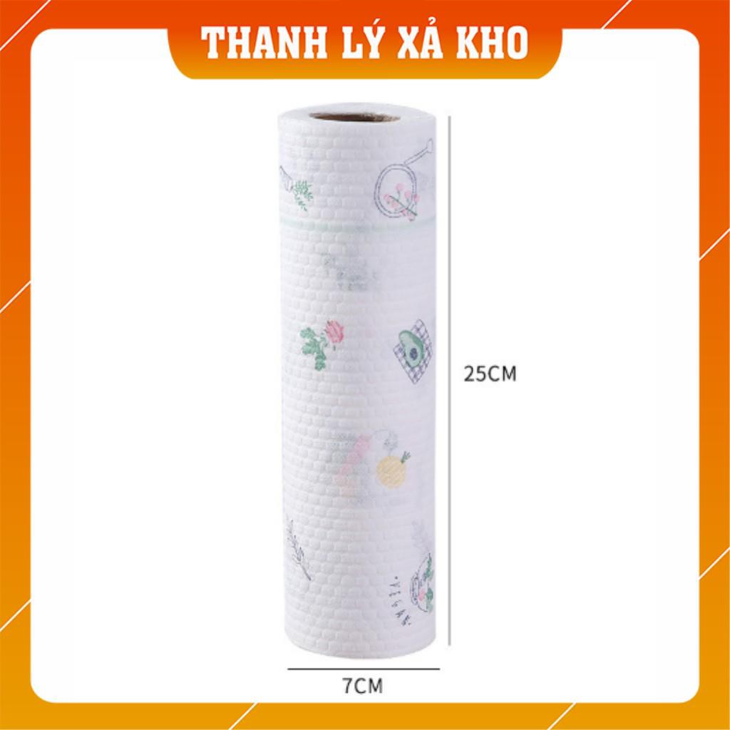 Combo 5 Cuộn Giấy Lau Nhà Bếp Đa Năng Họa Tiết Dễ Thương - Giấy Lau Chén Dĩa Có Thể Tái Sử Dụng