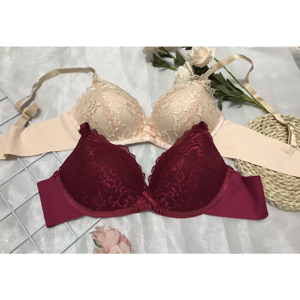 Áo Ngực Nữ Đẹp, Áo Lót Nữ Không Gọng Mút Vừa - Thương Hiệu 12H