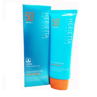 Kem chống nắng hàng ngày nâng tông và cung cấp độ ẩm cho da  herietta daily moisture sun cream 70g