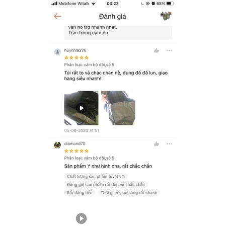 [TÚI CỰC DÀY, SIZE ĐẠI - GIẢM 15K] Túi đựng đồ xanh rêu - SỐ 7