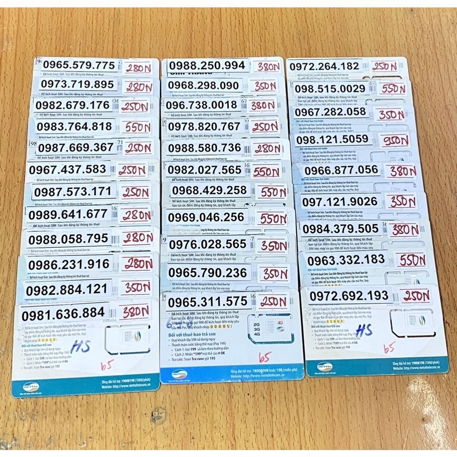 SIM VIETTEL 10 SỐ SỐ ĐẸP GIÁ RẺ NGHE GỌI BÌNH THƯỜNG MUA GÓI 4G PHỤC VỤ ...