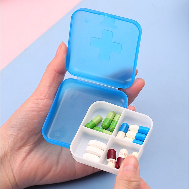 Hộp Đựng Thuốc 4 Ngăn Cao Cấp