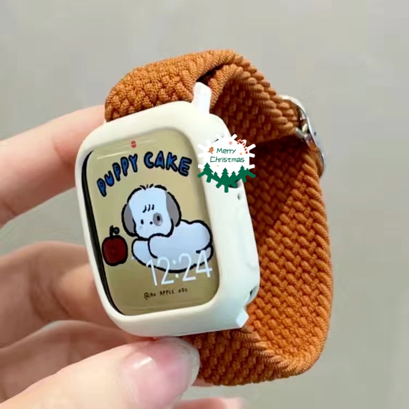 Dây Đeo Cho Apple Watch 46MM Ban Nhạc Series 11 10 9 Ultra 3 Ultra 3 2 8 SE 7 6 41mm 45mm 40mm 44mm 49mm Nylon Co Giãn Bện Vòng Tay solo Vòng Tay Cho iWatch Serie 5 4 Ban Nhạc