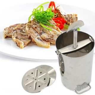 ( LOẠI TỐT ) Khuôn Làm Giò Chả Inox 1kg Dragon Việt Nam