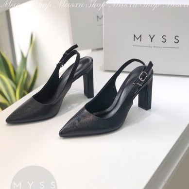 Giày nữ cao gót MYSS mũi nhọn quai sau 9cm thời trang - CG171
