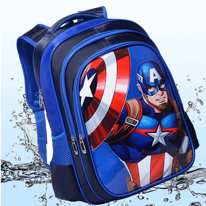 Avengers Marvel Iron Man Người Nhện Captain America Ba Lô Trẻ Em Học Sinh Dung Tích Lớn Chống Thấm Nước Cá Tính Multipu