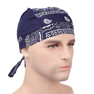 Mũ cướp biển MARBLEM, Khăn xếp Hồi giáo có thể điều chỉnh bằng vải Cotton, Mũ rụng tóc thể thao ngoài trời khô nhanh thời trang