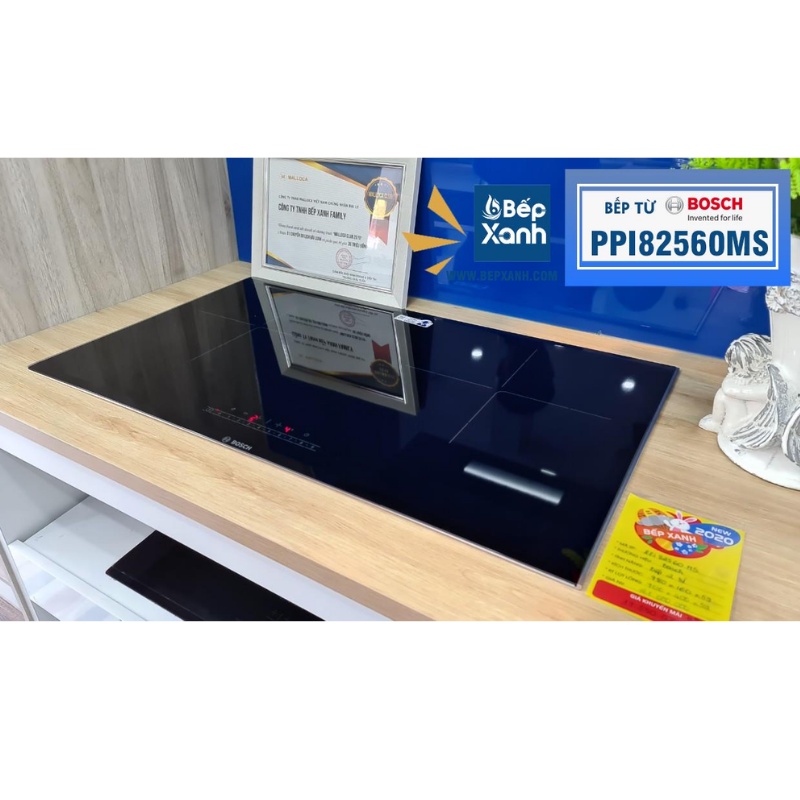 Ảnh Bếp Từ 2 Vùng Nấu Bosch PPI82560MS (Series 8) -  Kính Schott Ceran 4