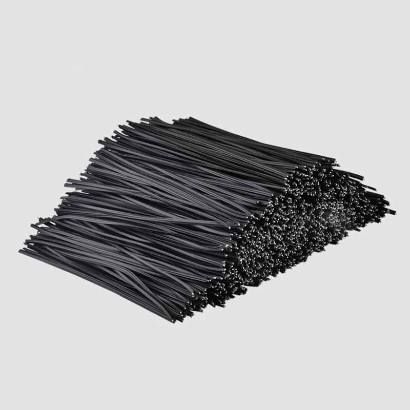 100 Chiếc Đen Trắng Twist Tie Vỏ Nhựa Có Thể Tái Sử Dụng Mạ Kẽm Với Lõi Sắt Dây Buộc Cáp Có Thể Uốn Cong