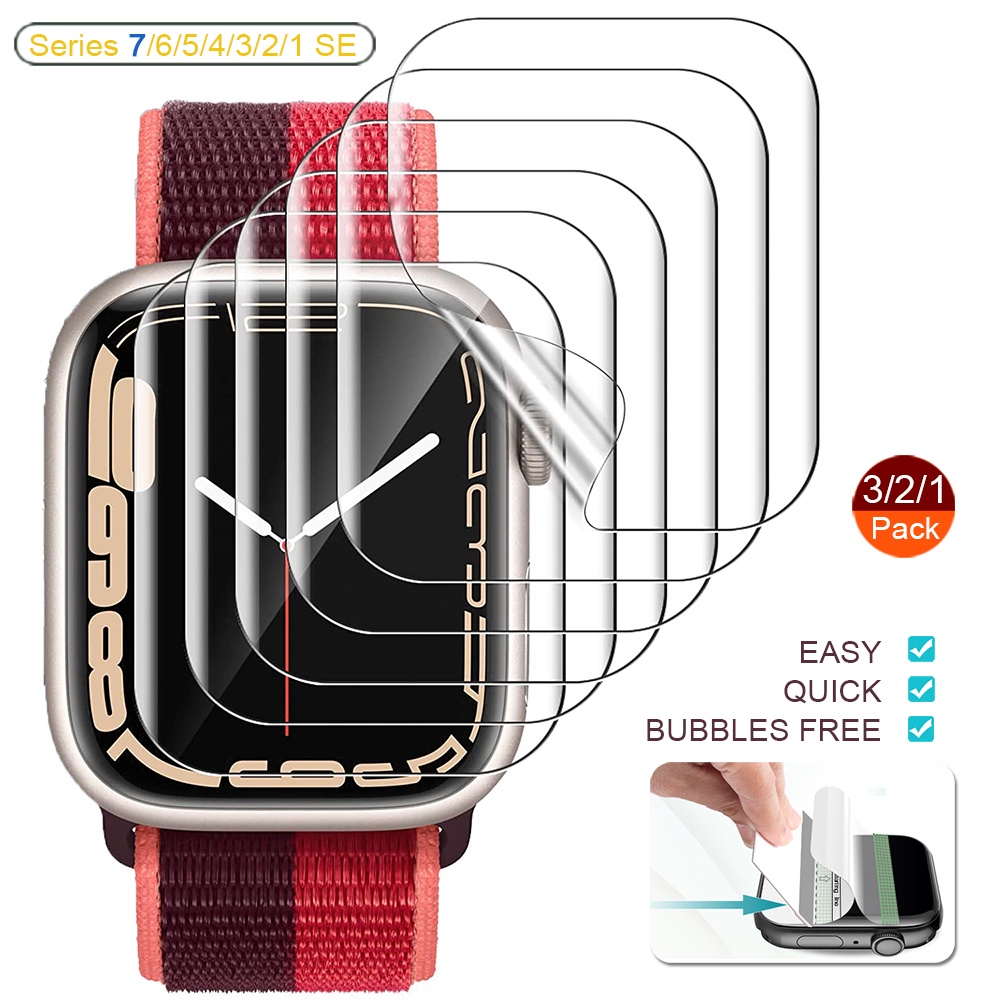 Kính Cường Lực Trong Suốt Bảo Vệ Màn Hình Cho iWatch Ultra 8 7 SE 4 5 6 49MM 40MM 44MM 41MM 45MM 3 2 1 38MM 42MM