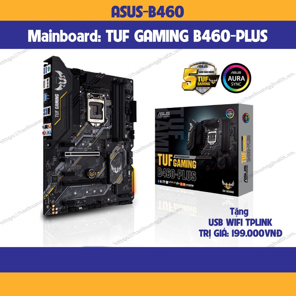 Mainboard ASUS TUF GAMING B460-PLUS (Intel B460, Socket 1200, ATX, 4 ...
