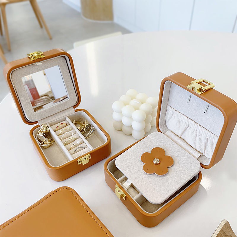 Hộp đựng trang sức Casegrace bằng da PU thiết kế nhỏ gọn tiện dụng tùy chọn màu sắc
