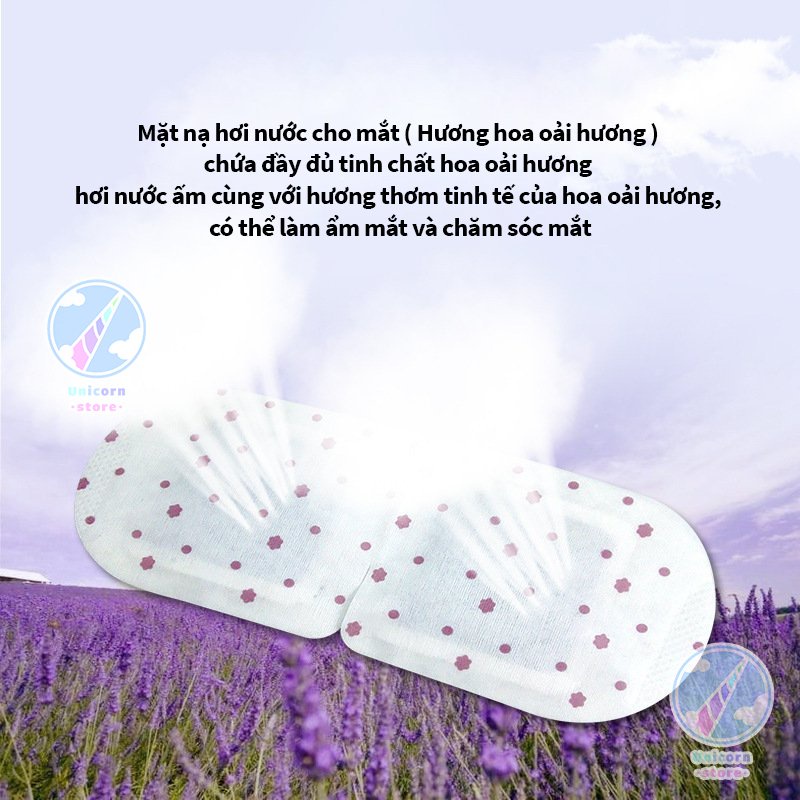 Mặt Nạ Xông Hơi Cho Mắt Bioaqua Hương Hoa Oải Hương Steam Eye Mask Hot Compression