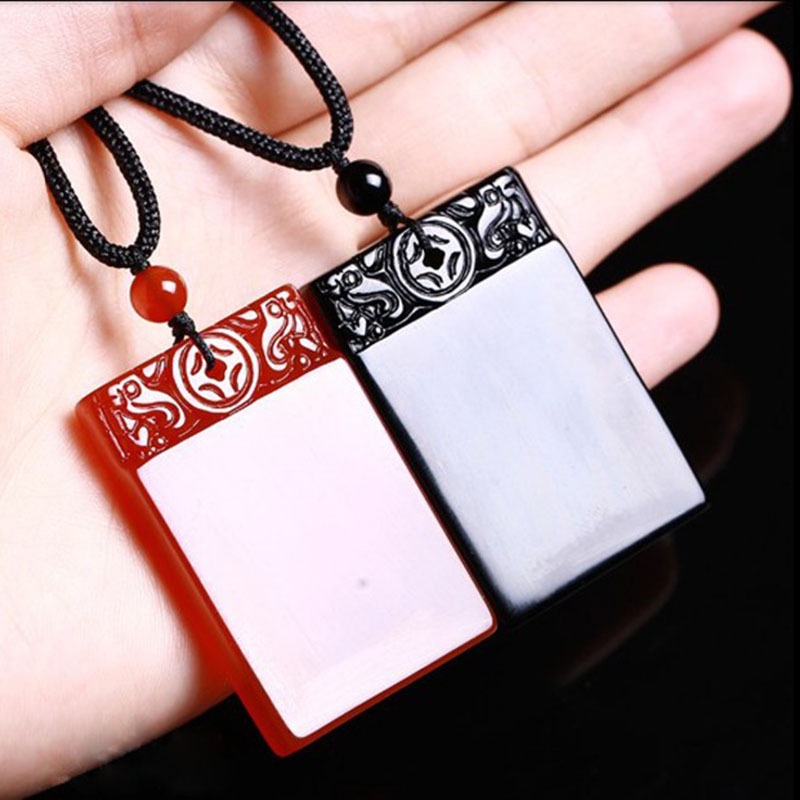 Agate Dây Chuyền Mặt Đá Mã Não Thương Hiệu wuwu Cho Cặp Đôi