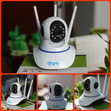 camera wifi Yoosee HD720P, camera wifi 3 anten siêu nét 2020 hỗ trợ thẻ nhớ