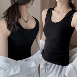 áo thun ba lỗ nữ ,áo sát nách nữ ( Không có mút)  chất cotton mềm mịn , co giản 2 chiều  Chely_fashion