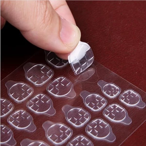 🌺xinyia🌺 Set 12 / 24 Miếng Dán Móng Tay Bằng Silicone Chất Lượng Cao