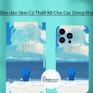Tấm dán Skin Doremon FULL VIỀN Dành Cho 13prm , 12prm , 11prm , x, xsm , xr, 6p , 7p , 8p - FukiShop