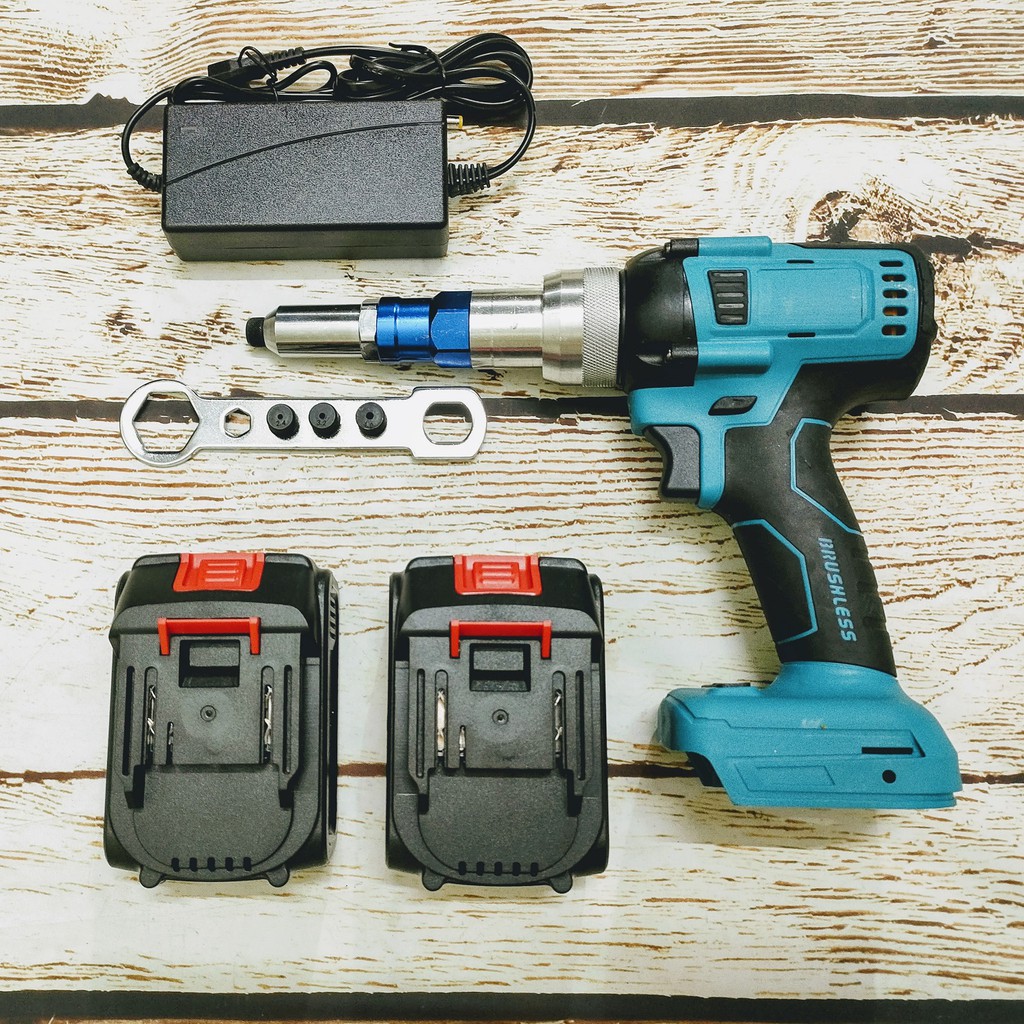 SV Máy rút đinh rive dùng pin 18V - 21V cải tiến mới (chung pin Makita ...