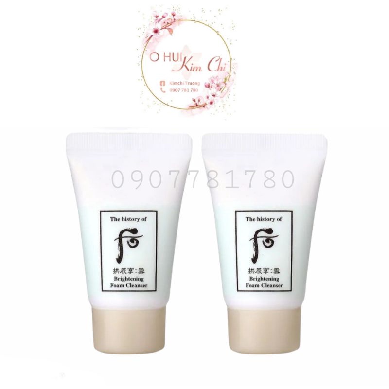 Sale xã kho Sữa rửa mặt làm sáng da Brightening cleansing Foam 13ml