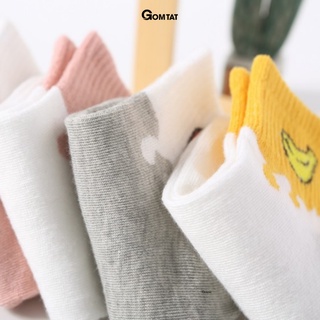 Set 5 đôi vớ nữ cổ ngắn GOMTAT họa tiết cute, chất liệu cotton mềm mịn hút ẩm thoáng khí khử mùi chân - UYE-CB082