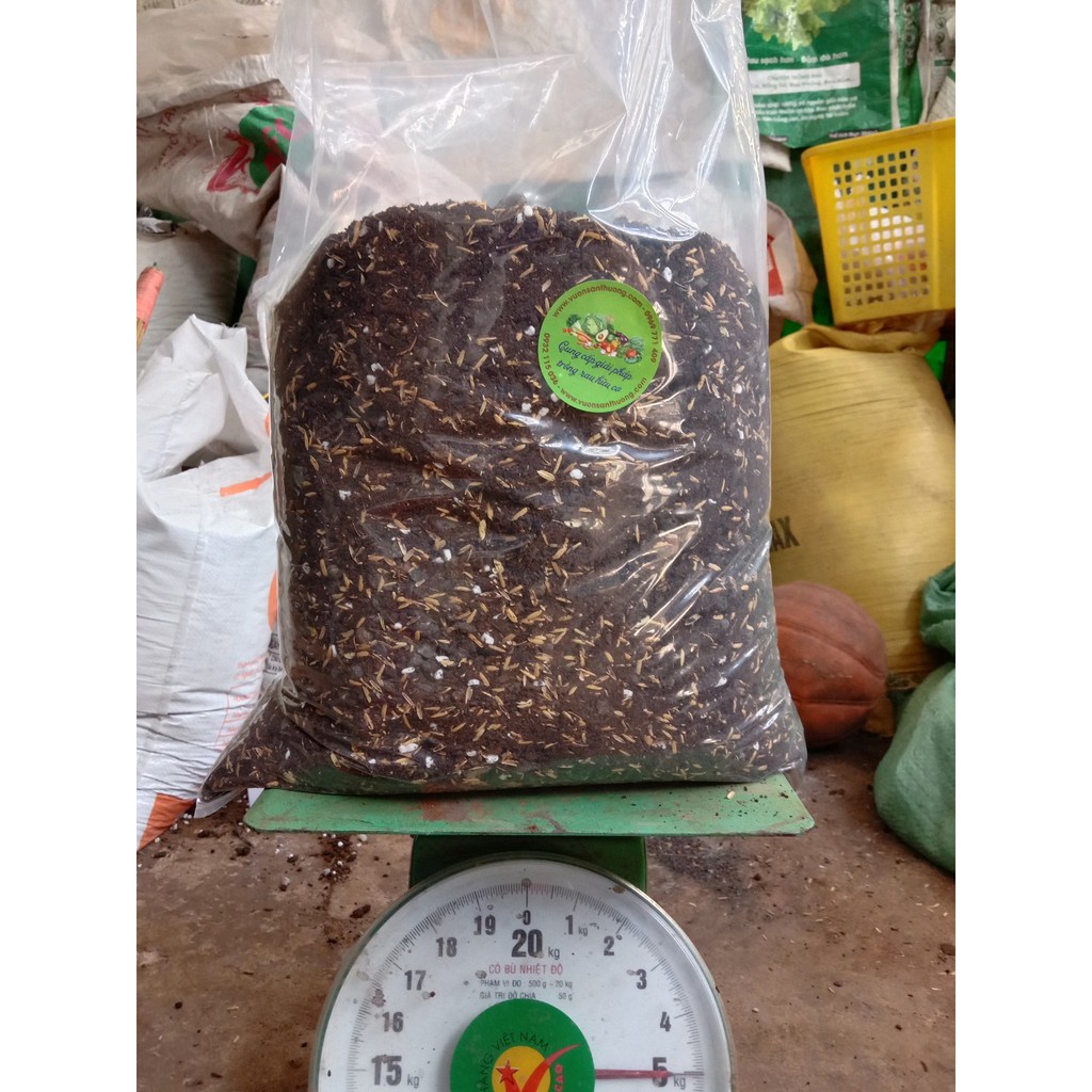 5kg Đất trồng chuyên Rau, Củ, Qủa, Hoa, Trộn Sẵn Đất Đỏ, Tro, Compost, Phân Dê,.. Trồng Ngay