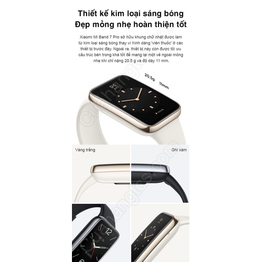 bao hanh 12 thang ban quoc te tieng viet vong deo tay thong minh xiaomi band 7 pro m2140b1 miband7 pro