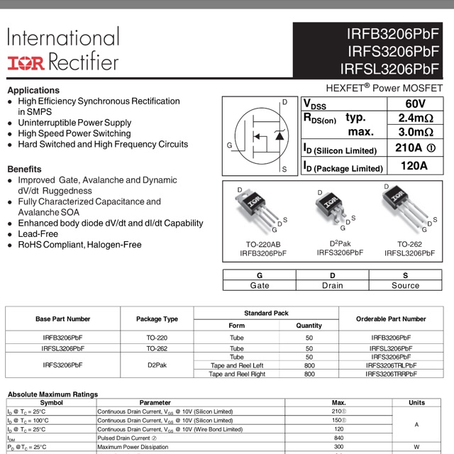 Fet irf 3206 To220 X2 | Shopee Việt Nam