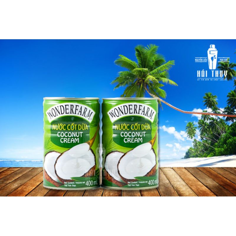 FREESHIP/ NƯỚC CỐT DỪA WONDERFARM 400ML/UỐNG LÀ MÊ