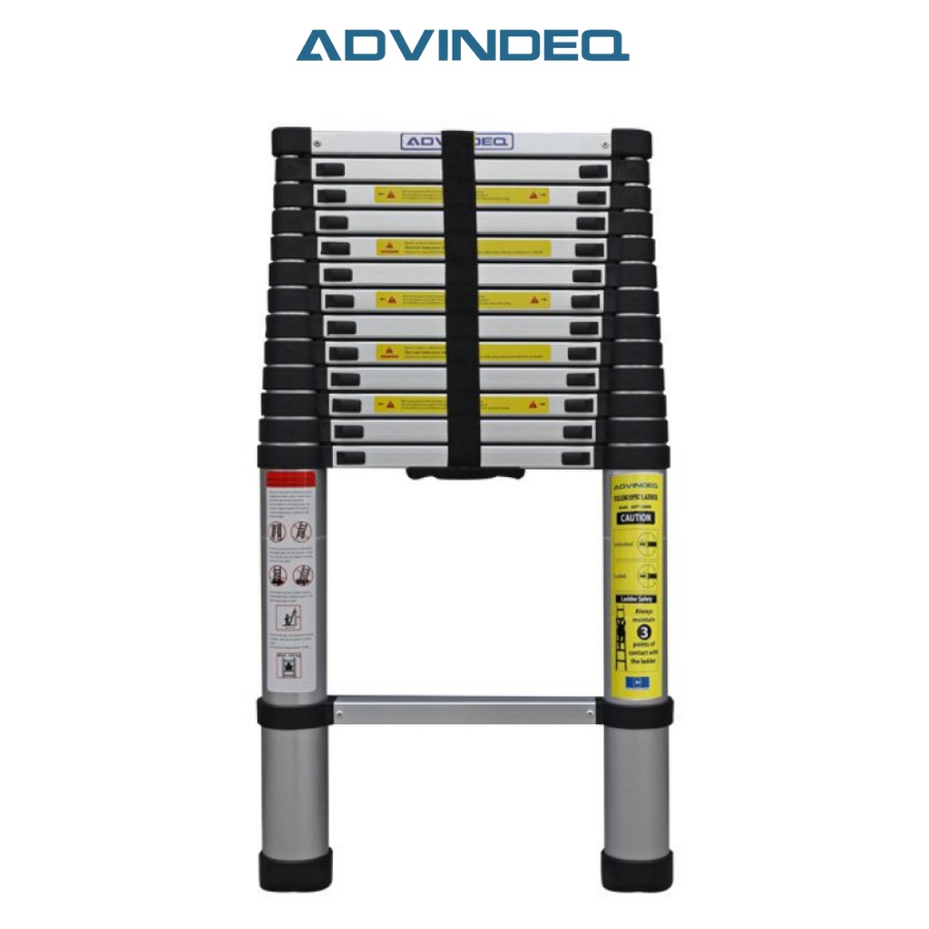 Thang nhôm rút gọn đơn 14 bậc Advindeq ADT214B 4.8m, Bảo hành 24 tháng chính hãng