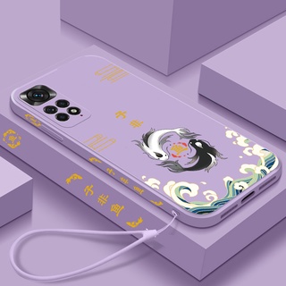 Ốp lưng Redmi Note 13 12 11 10 Pro 9 9S 10S 11S Xiaomi Mi 12 13 11 Lite Cá Sóng Biển Hoa Chống Sốc Dây Buộc Vỏ Điện Thoại Tpu Mềm