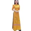 Áo dài truyền thống chấm bi tay phồng lụa hàn châu