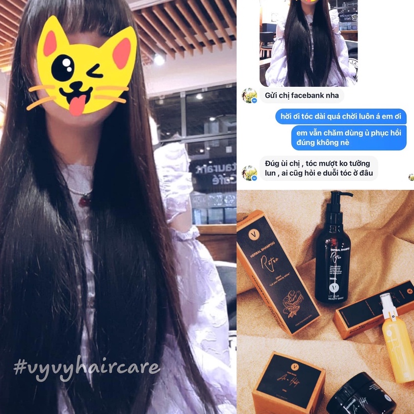 Ảnh Combo11 bộ 4 sản phẩm chăm sóc phục hồi toàn diện cho mái tóc vyvyhaircare V 745ml / 780ml 2