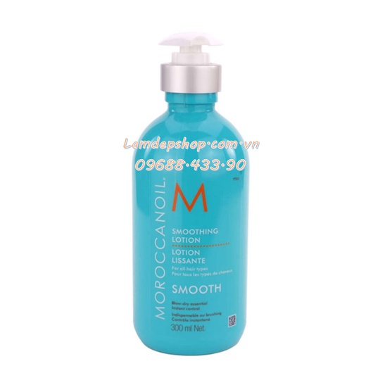 Kem dưỡng tóc - Moroccanoil Smoothing Lotion - hỗ trợ quá trình sấy tóc cho tóc suôn mượt hơn (300ml) - LT