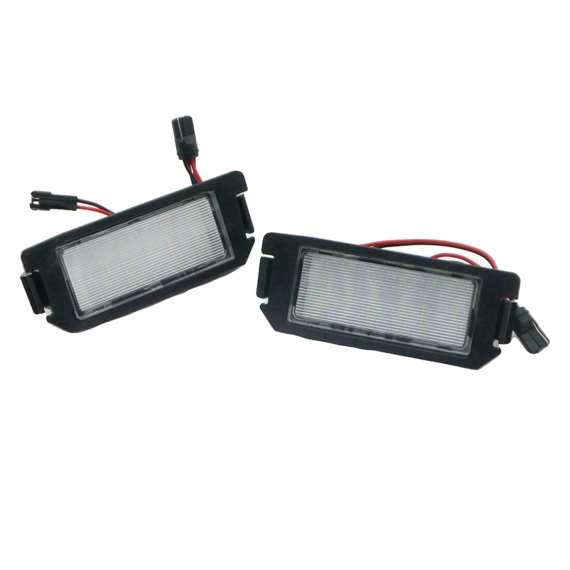 2 Đèn 18 bóng led ánh sáng trắng gắn biển số xe Hyundai Veloster Genesis 2D Kia Soul