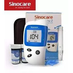 Máy đo đường huyết Safe-Accu 2 tặng kèm 50 que 50 kim, 100 cồn