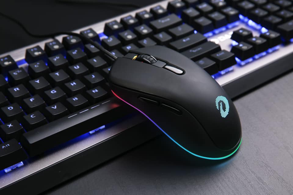 Mô tả Chuột Gaming DAREU EM908 Pink / Black / White (LED RGB, BRAVO sensor) - 1