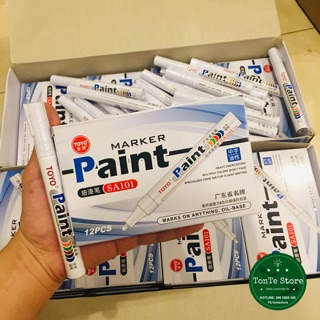 Hộp bút REPAINT 12 chiếc, sơn đa chất liệu chính hãng TOYO HOPBUTRP