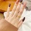 Nhẫn kim tiền bằng titan không gỉ mạ vàng 18k kiểu cổ điển sang trọng dành cho phái nữ