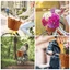 Giỏ gắn tay lái xe đạp kiểu đan mây đựng đồ tiện dụng
