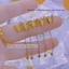 Bông tai dáng dài bằng chất liệu titan không gỉ thiết kế hình bướm phun cát ánh kim lấp lánh thời trang