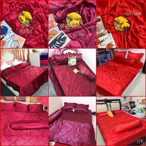 Bộ ga phi lụa hàng loại 1 - Nguyên bộ 4 món và 5 món giá tốt