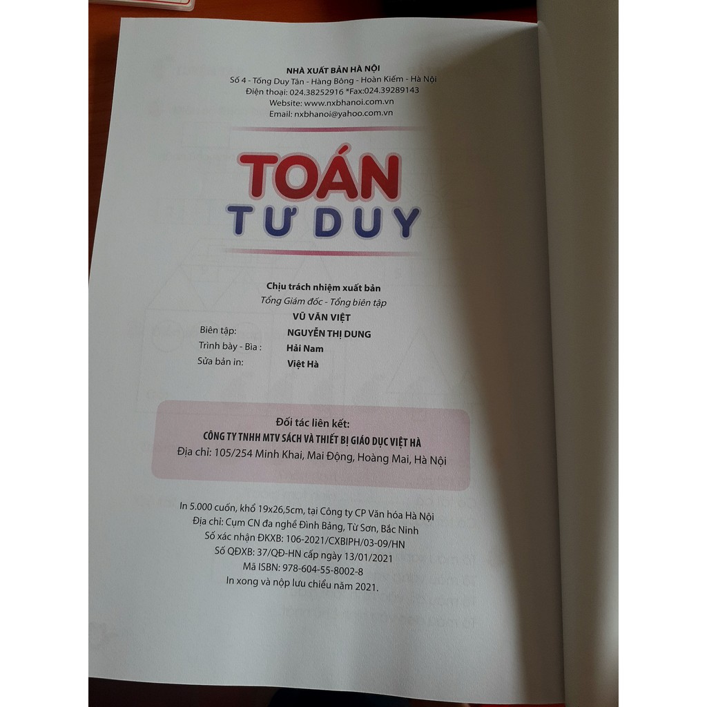 Ảnh Sách - Toán Tư Duy Dành Cho Trẻ Em 4-6 Tuổi 4