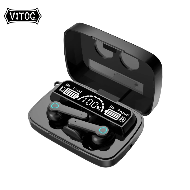 Ảnh Tai Nghe Vitog Bluetooth V5.1 Với Micrô Điều Khiển Cảm Ứng TWS 1