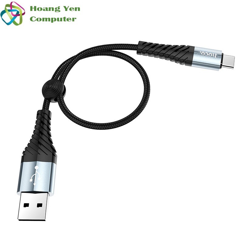 Cáp Sạc TYPE C Hoco X38 Dài 25CM Dây Dù Cho Android - BH 3 Tháng 1 đổi 1 (MÀU SẮC NGẪU NHIÊN) - Hoàng Yến Computer